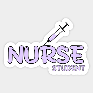 Nurse Student Purple Sticker